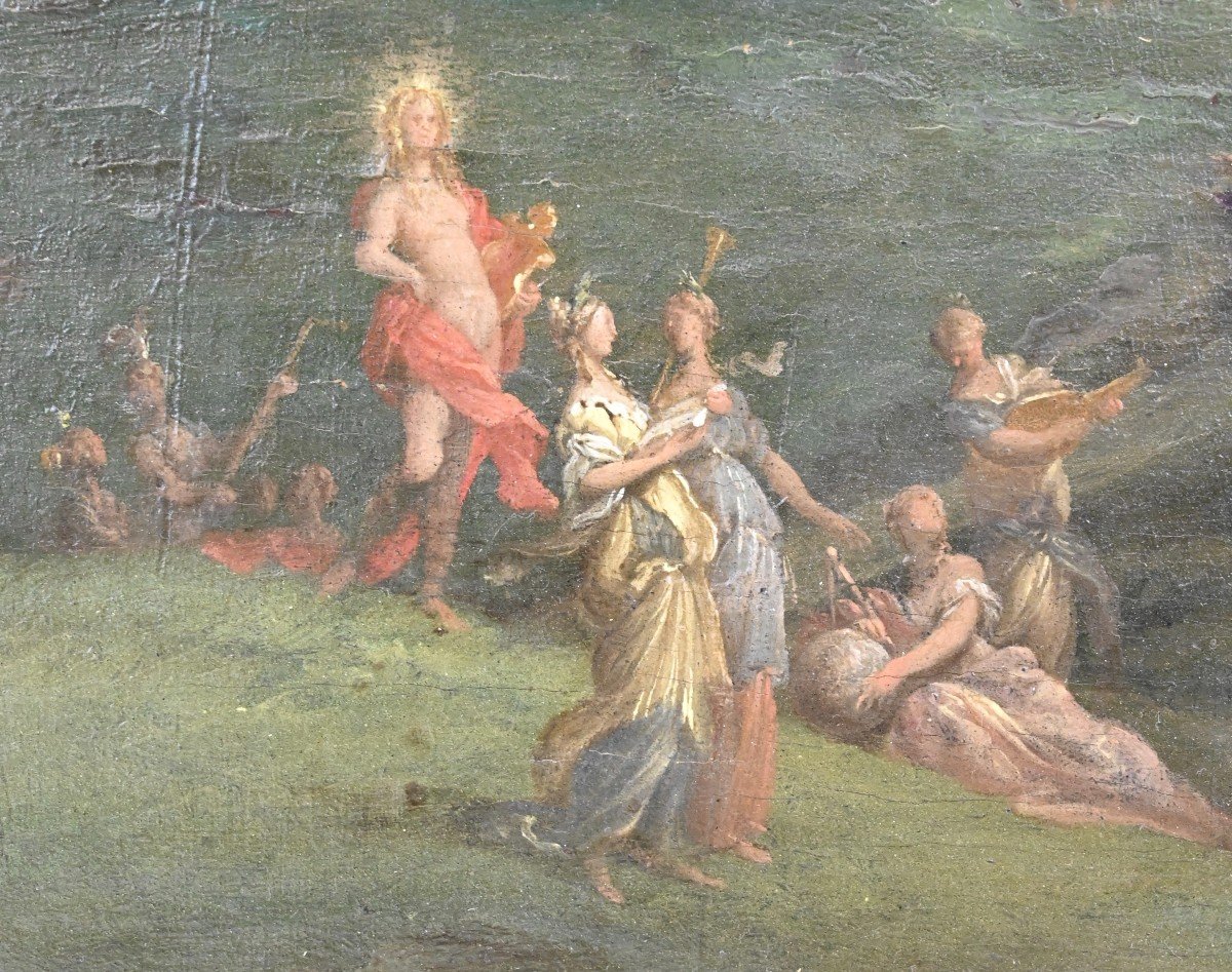 Pastoral Scene - Oil On Canvas - 18th Century-photo-3